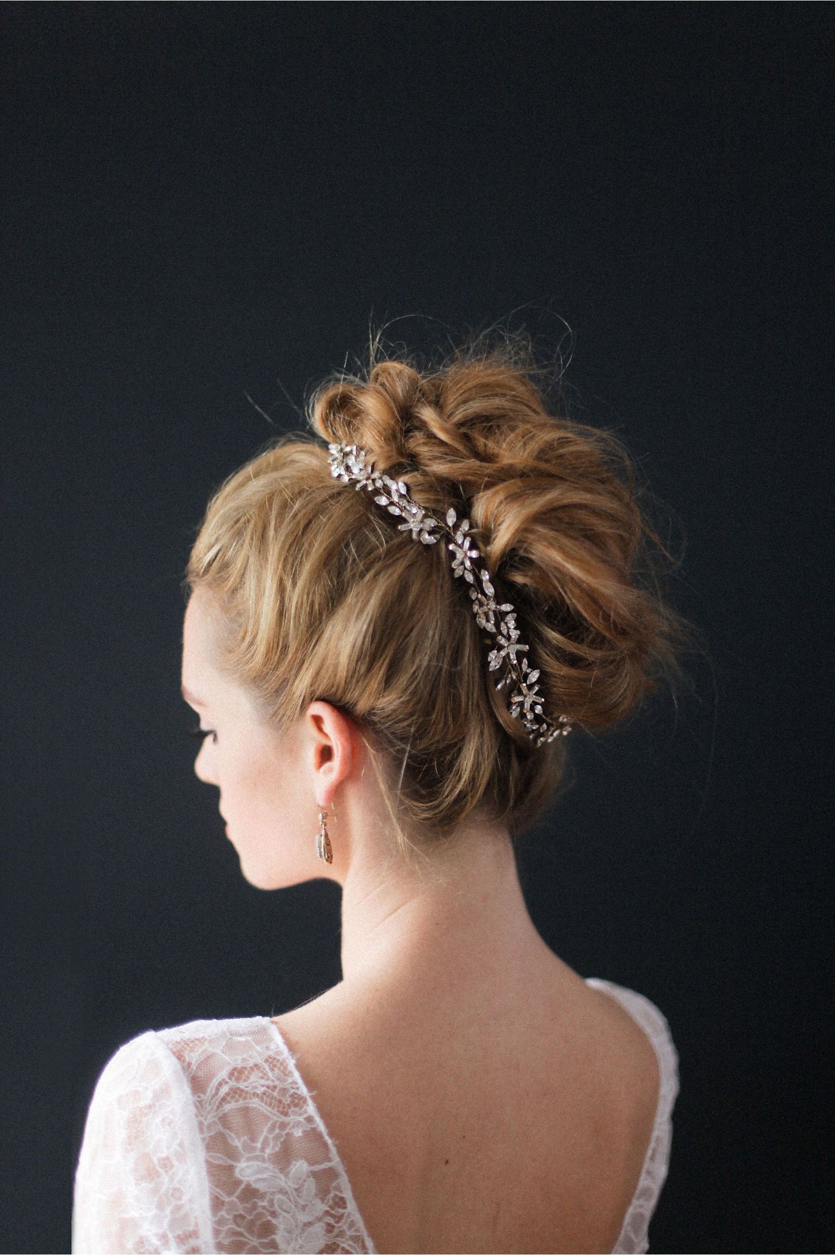 Honeysuckle Halo In Shoes & Accessories Headpieces At Bhldn Pertaining To Latest Accessorized Undone Waves Bridal Hairstyles (View 6 of 20)