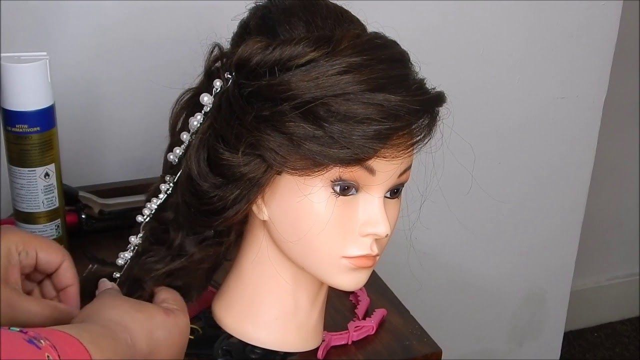 Mehndi Bridal Side Braid /paistani /indian Bridal Hairstyle For Famous Short Side Braid Bridal Hairstyles (View 16 of 20)