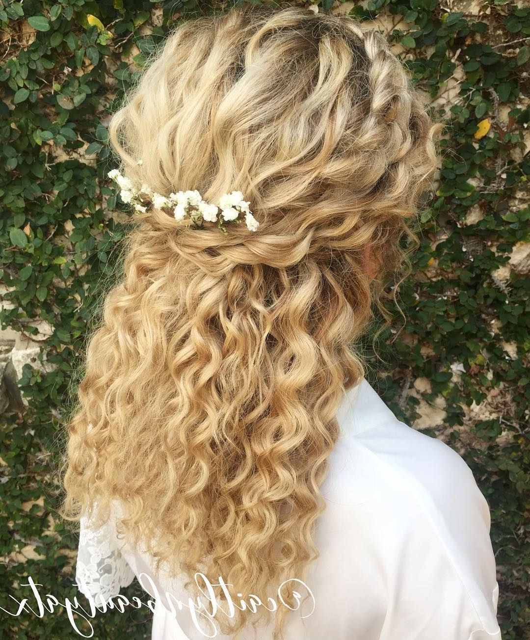 Natural Curly Bridal Hair (View 3 of 20)