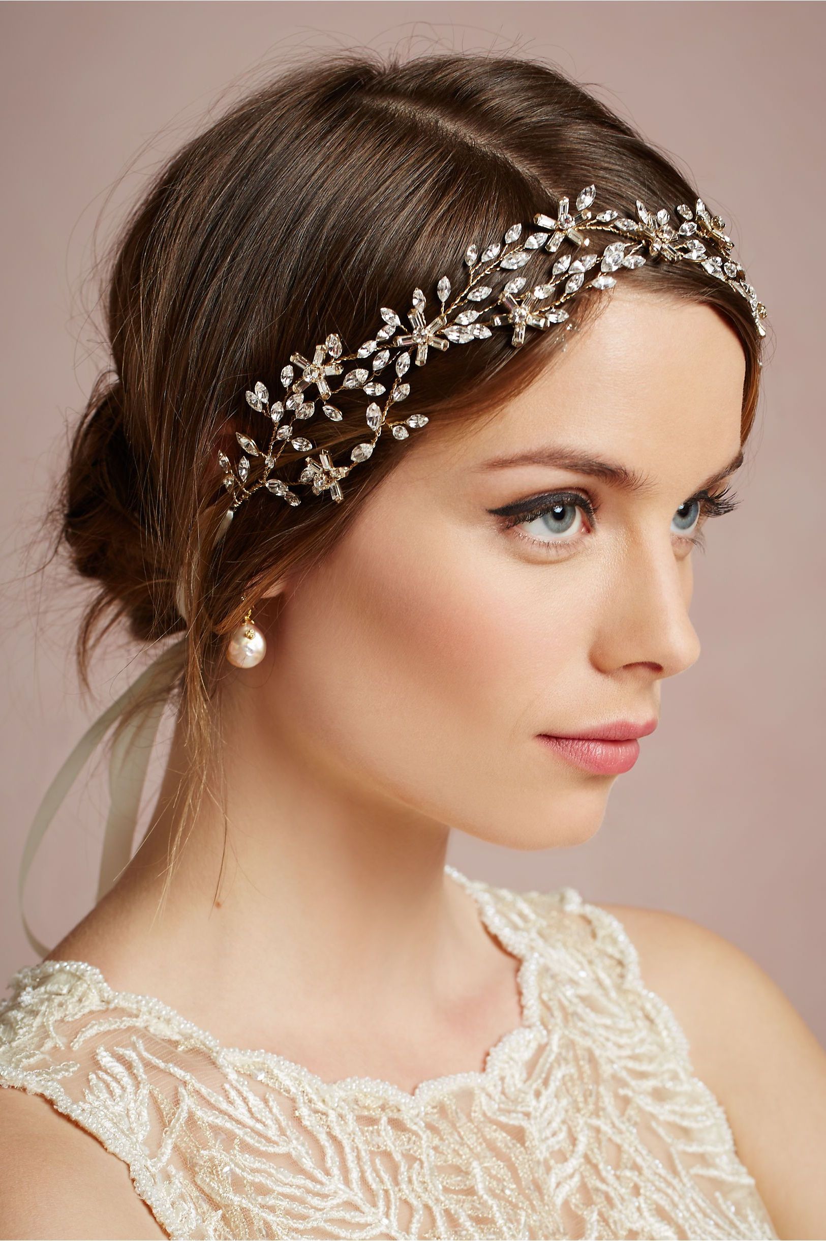 Pinterest Inside 2017 Neat Bridal Hairdos With Headband (View 12 of 20)