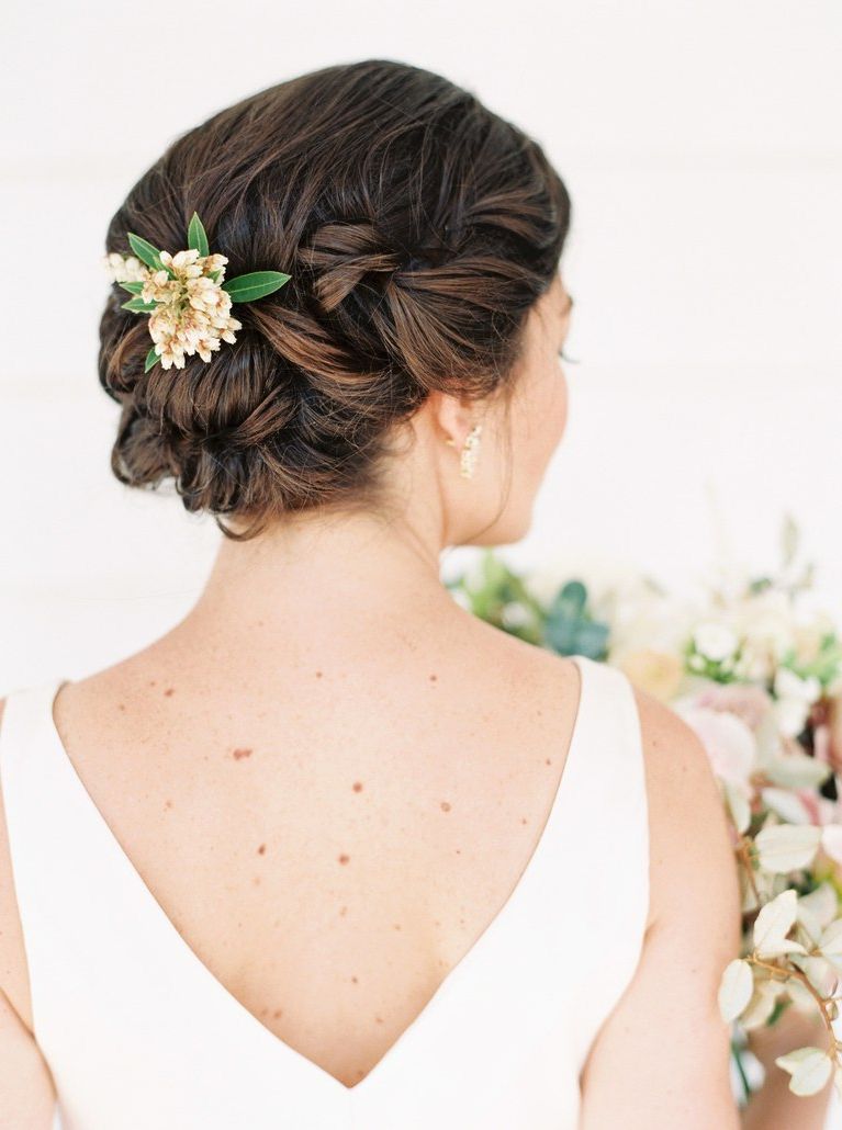 The 60 Prettiest Bridal Hairstyles From Real Weddings (View 15 of 20)