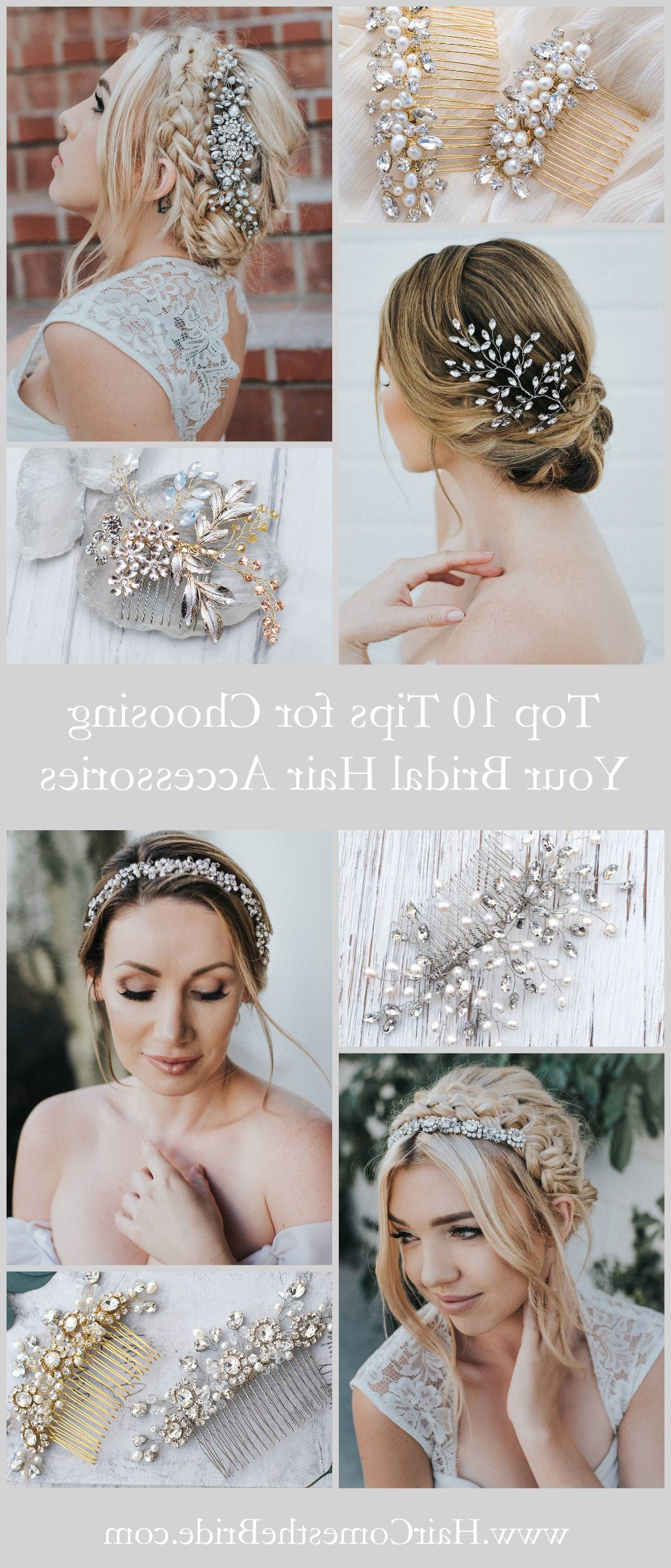 Top 10 Tips For Choosing Your Bridal Hair Accessories – Hair Comes In Current Bohemian Curls Bridal Hairstyles With Floral Clip (View 13 of 20)