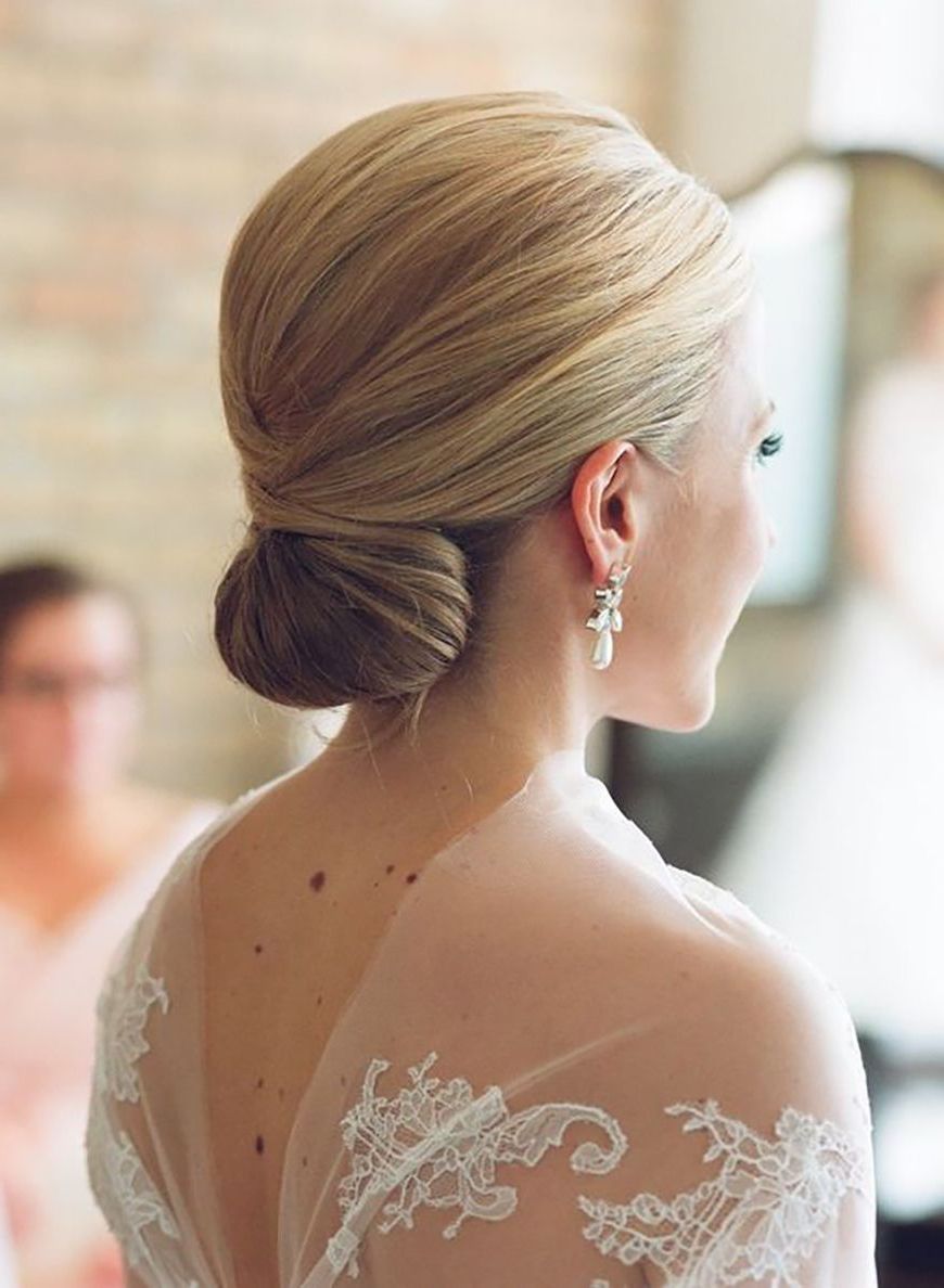 Wedding Hair – Simple And Stylish Updos – Neat Low Bun (View 10 of 20)