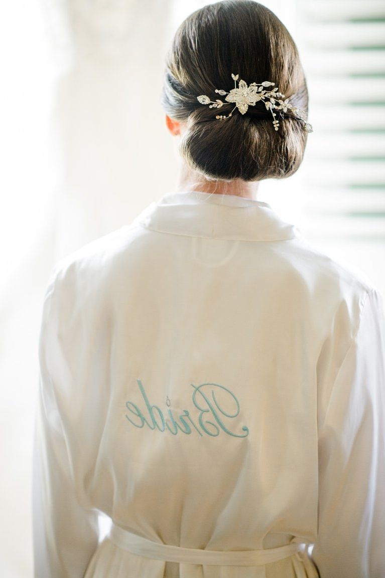 Well Known Sparkly Chignon Bridal Updos Regarding The 60 Prettiest Bridal Hairstyles From Real Weddings (View 19 of 20)