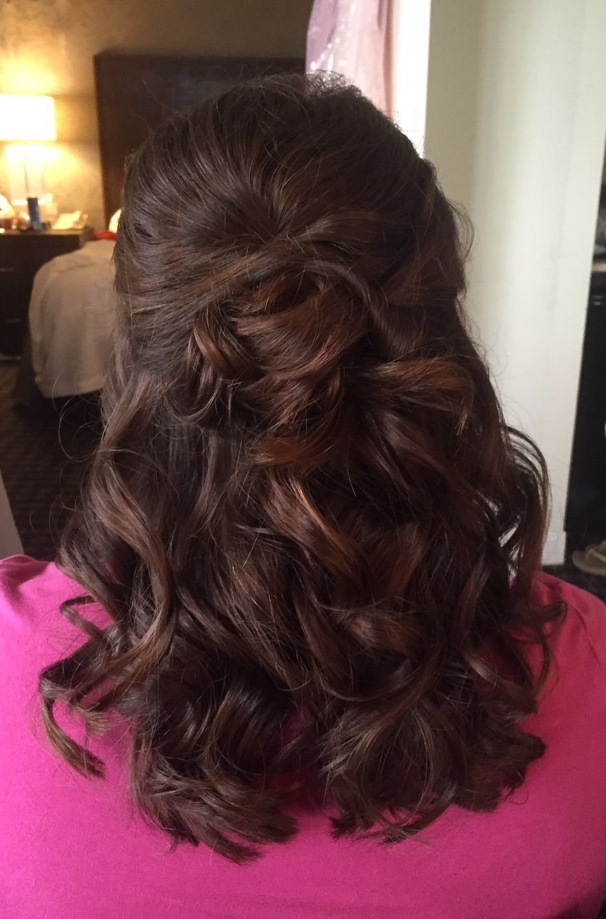 Widely Used Creative And Curly Updos For Mother Of The Bride Within Half Up Half Down Bridal Hairstyle (View 8 of 20)
