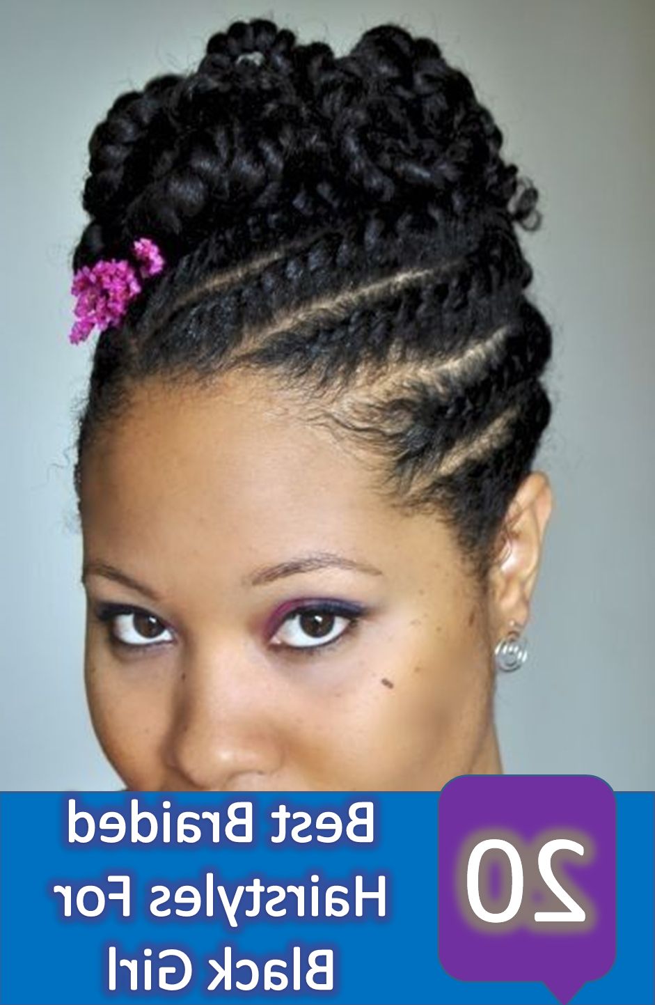 Widely Used Natural Looking Braided Hairstyles For Brides Intended For 19 Amazing And Artistic Braided Hairstyles For Black Girl For (View 4 of 20)