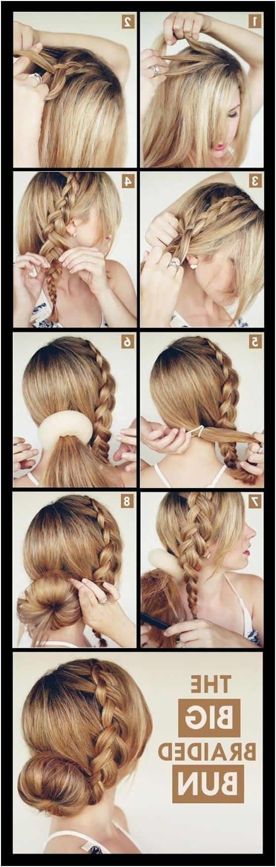 2017 Bun And Three Side Braids Prom Updos For 15 Braided Updo Hairstyles Tutorials – Pretty Designs (View 9 of 20)