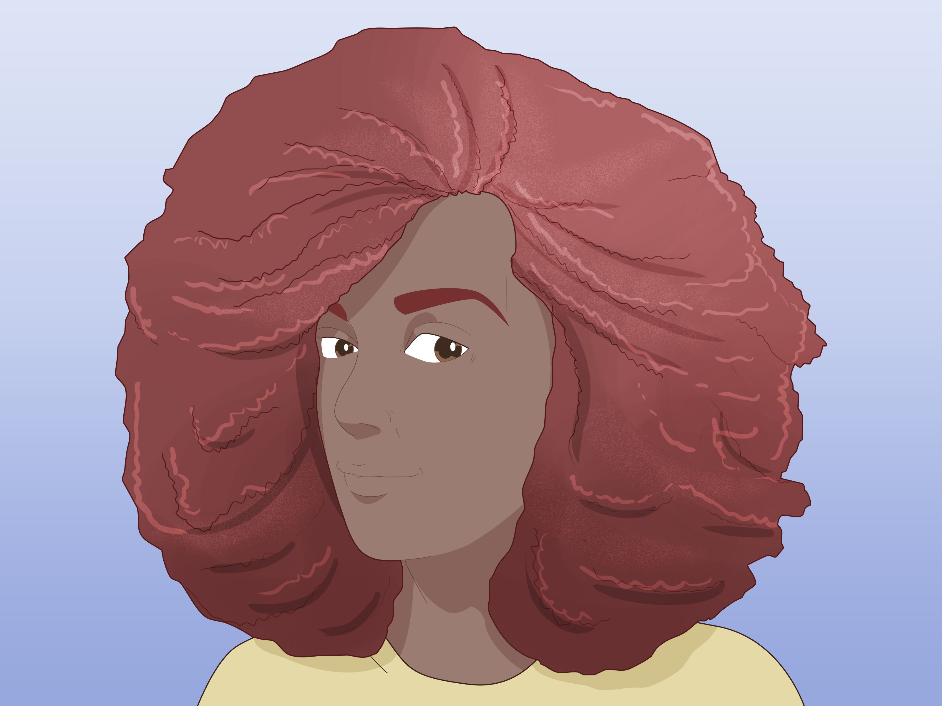 3 Ways To Make Straight Hair Into Afro Hair – Wikihow Within 2018 Soft Feathery Texture Hairstyles For Long Hair (View 18 of 20)
