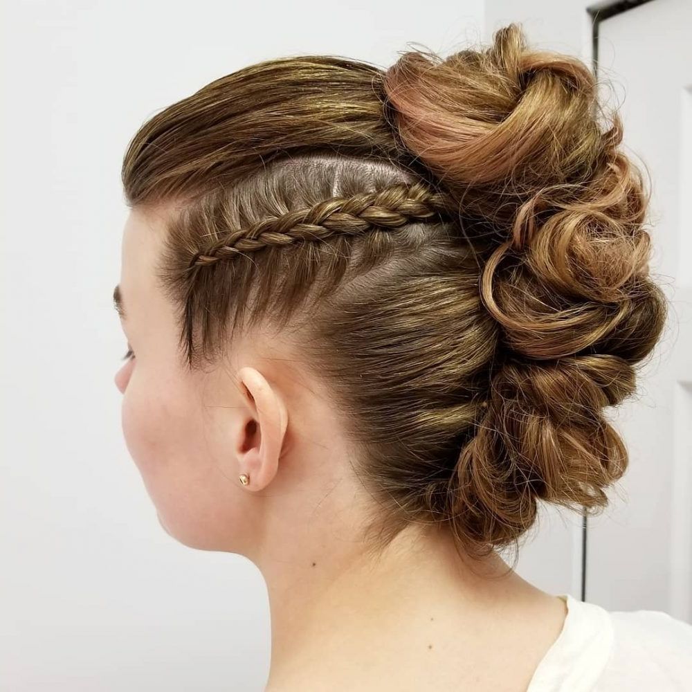 34 Cutest Prom Updos For 2019 – Easy Updo Hairstyles Inside Popular Braided And Twisted Off Center Prom Updos (View 4 of 20)