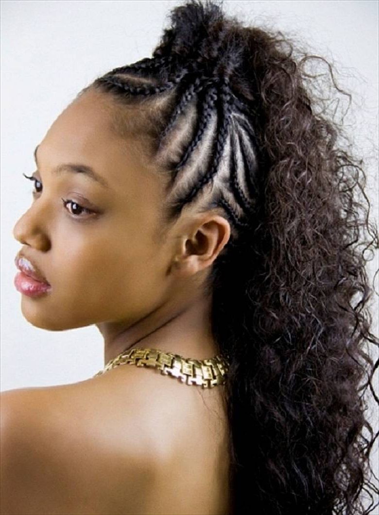 35 Brilliant Braided Hairstyles With Curls – Hairstylecamp Intended For Most Up To Date Cascading Curly Crown Braid Hairstyles (View 9 of 20)