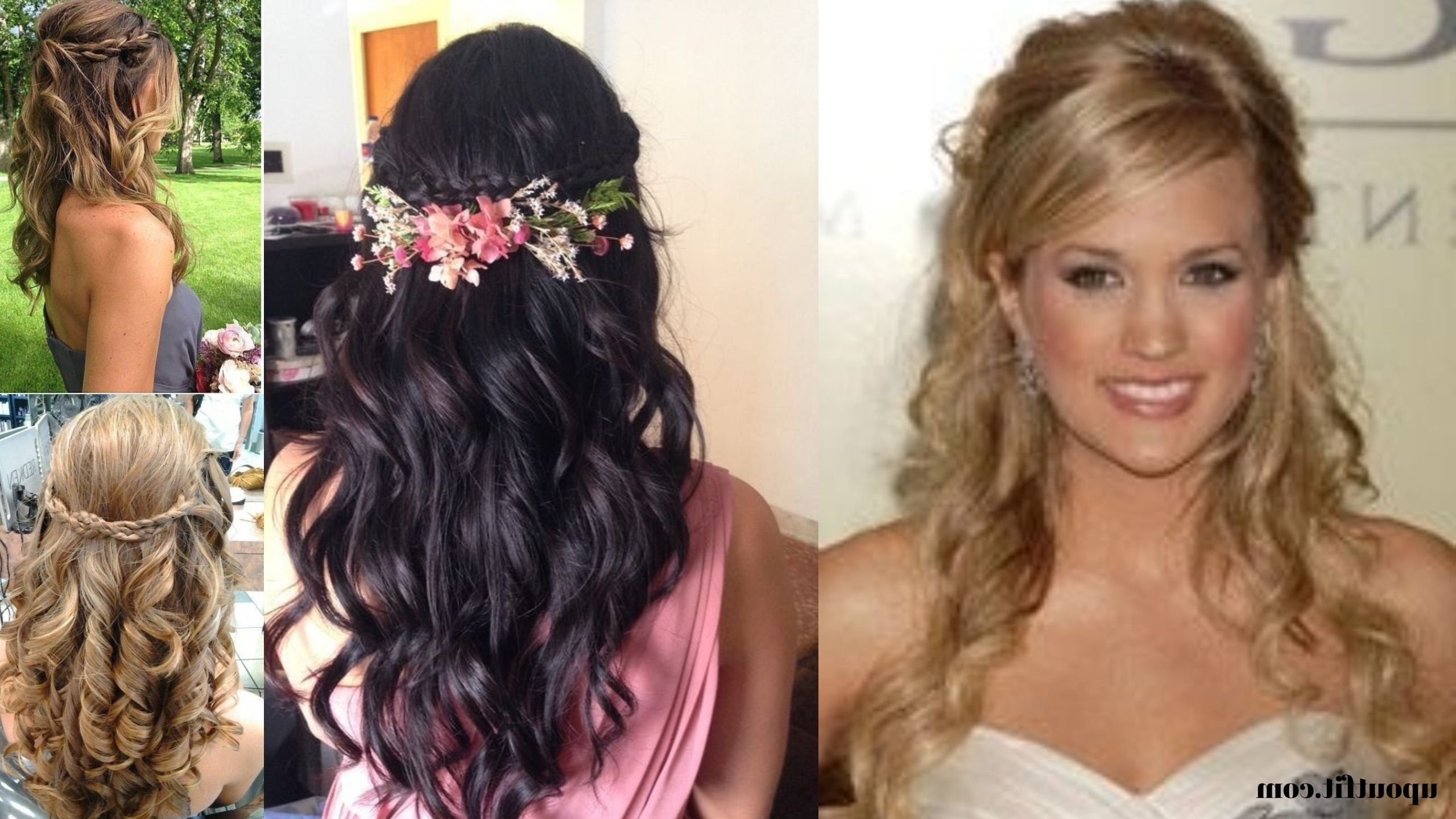 62 Stunning Prom Hairstyle Ideas For Curly Long Hair – Upoutfit Throughout Most Recent Curly Knot Sideways Prom Hairstyles (Gallery 19 of 20)