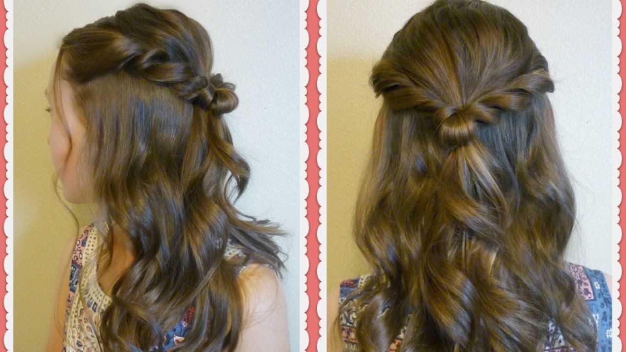 Easy Prom Hair Tutorial – Romantic Twist Half Up Hairstyle – Youtube Within Current Twisting Braided Prom Updos (View 1 of 20)