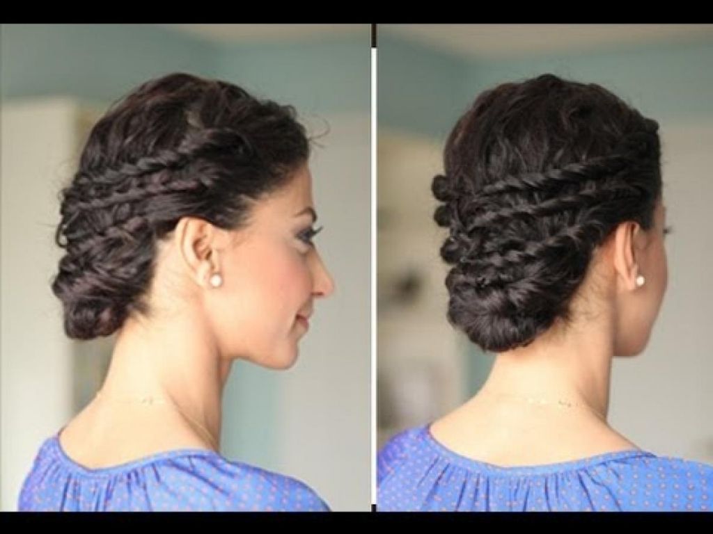 Glam & Gowns Blog Within Recent Curled Floral Prom Updos (View 13 of 20)
