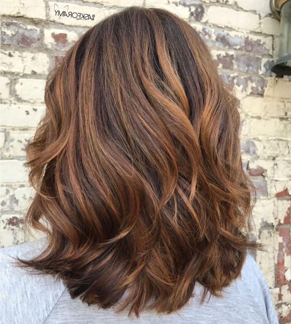 Hairstyles : Honey Caramel Balayage On Dark Brown Hair Sensational Regarding Most Up To Date Long Thick Black Hairstyles With Light Brown Balayage (View 7 of 20)