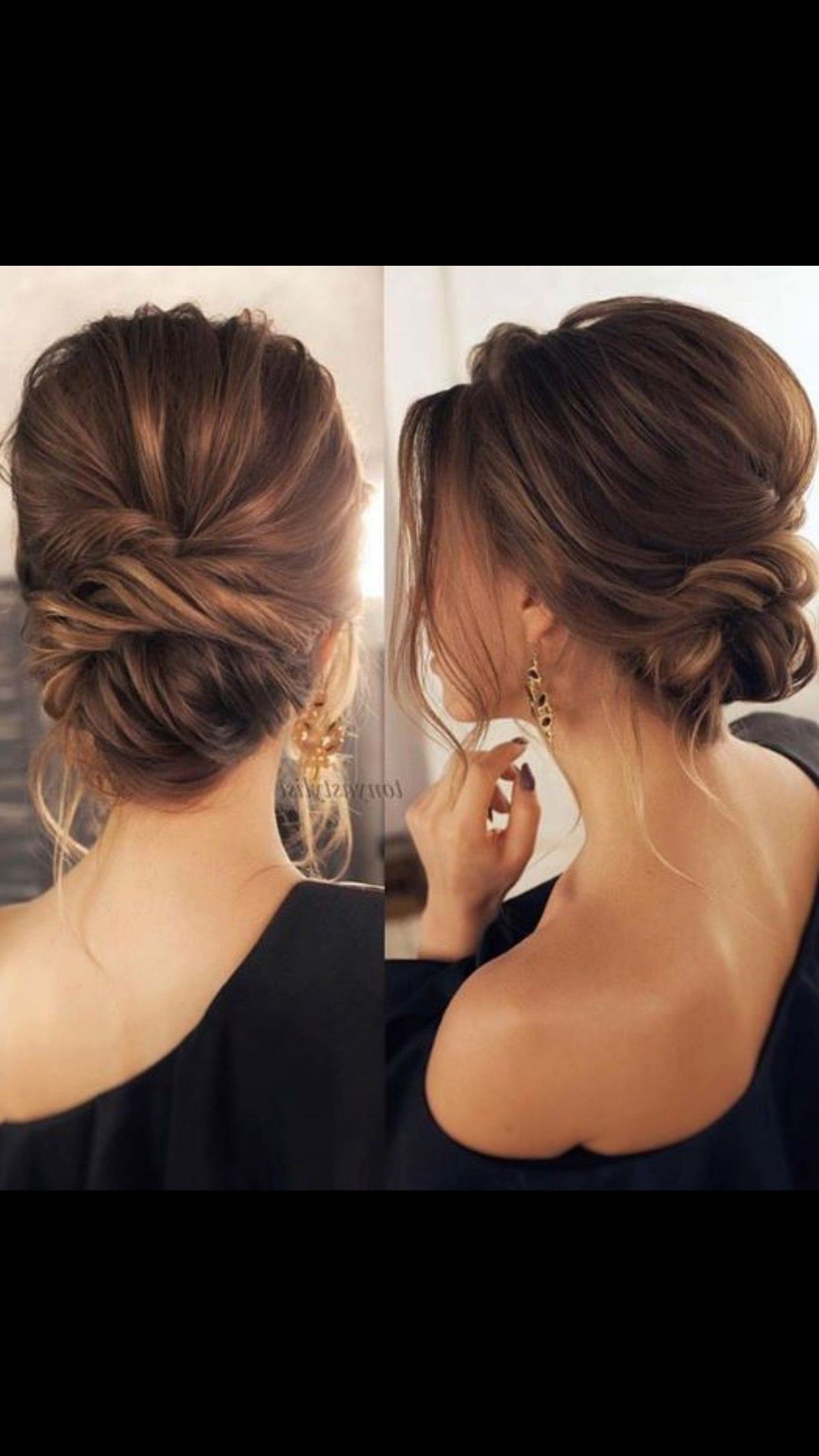 Latest Low Petal Like Bun Prom Hairstyles Inside Hairstyles : Pretty Soft Low Bun Updo Bridal Hair Wedding Buns In (View 10 of 20)