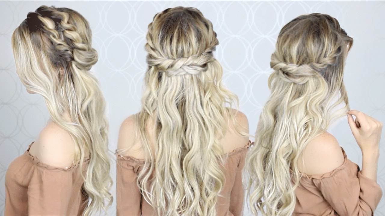 Newest Double Fishtail Braids For Prom With How To: Double Twist Crown Braid (View 12 of 20)