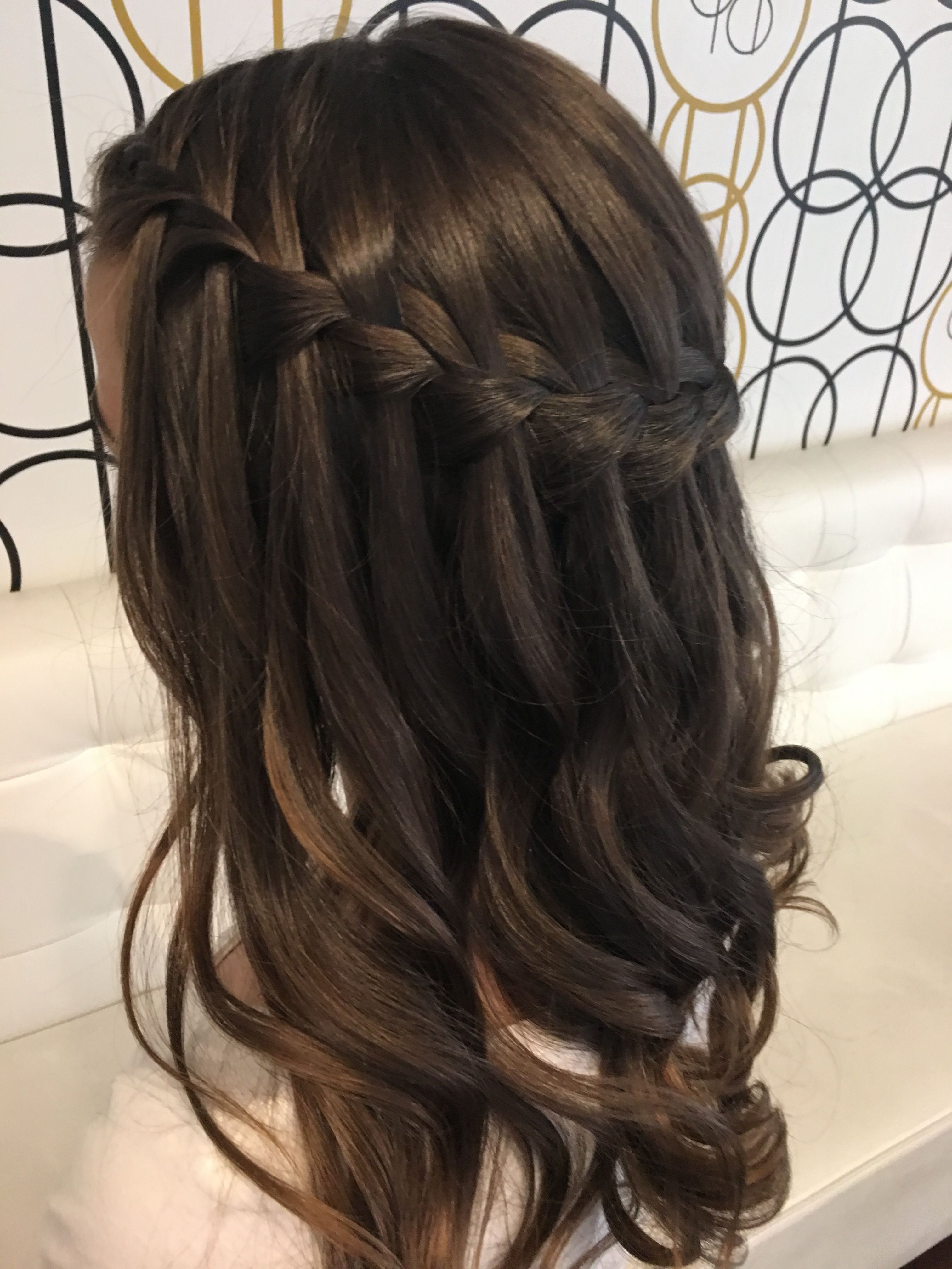 Prom Hair With 2018 Chic Waterfall Braid Prom Updos (View 4 of 20)