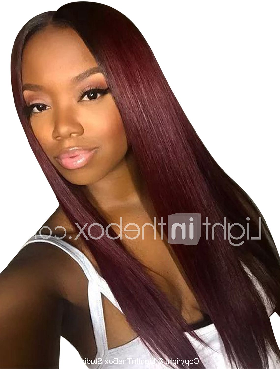 Remy Human Hair Lace Front Wig Layered Haircut Nicki Minaj Style Intended For Recent Straight Across Haircuts And Varied Layers (View 17 of 20)