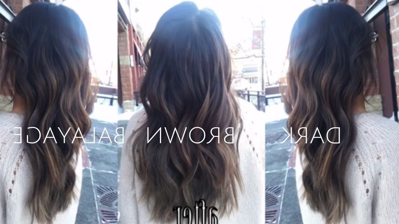The Perfect Dark Blonde Balayage – Youtube In Latest Long Dark Hairstyles With Blonde Contour Balayage (View 15 of 20)