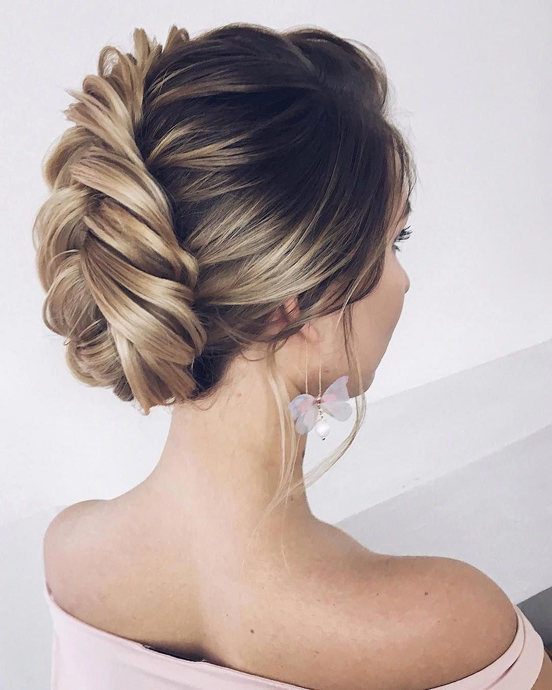 Well Liked Complex Looking Prom Updos With Variety Of Textures Regarding Textured Wedding Updo Hairstyle ,messy Updo Wedding Hairstyles (View 2 of 20)