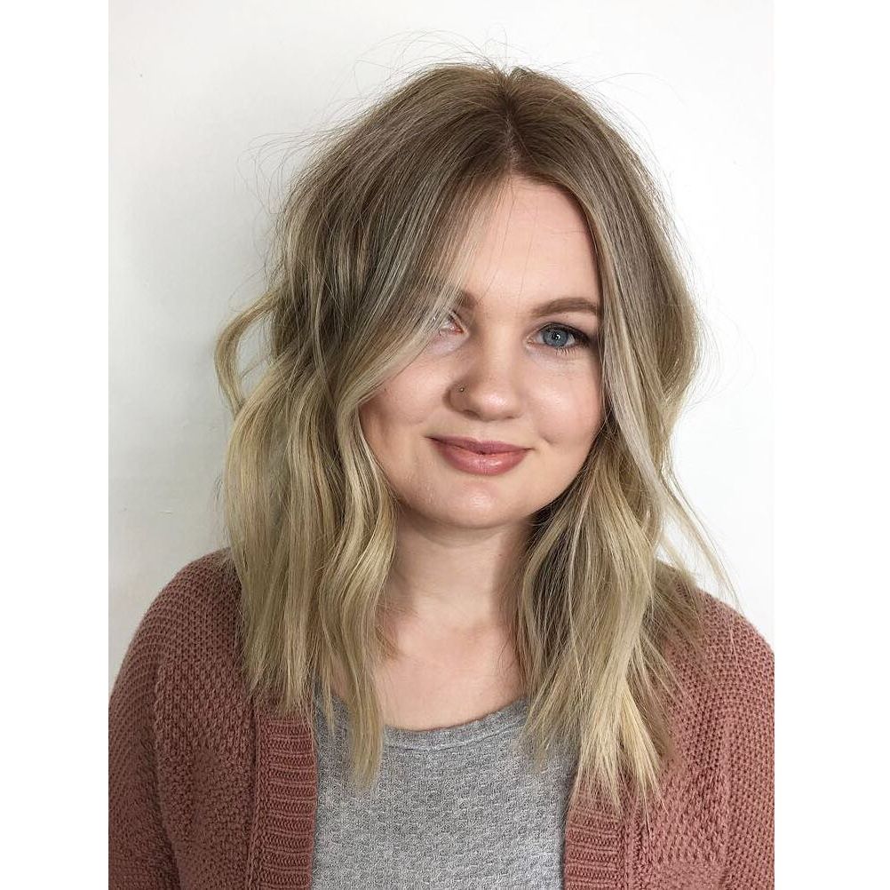 Women's Soft Wavy Textured Lob With Seamless Layers And Subtle Ash Regarding 2018 Medium Textured Layers For Long Hairstyles (View 13 of 20)