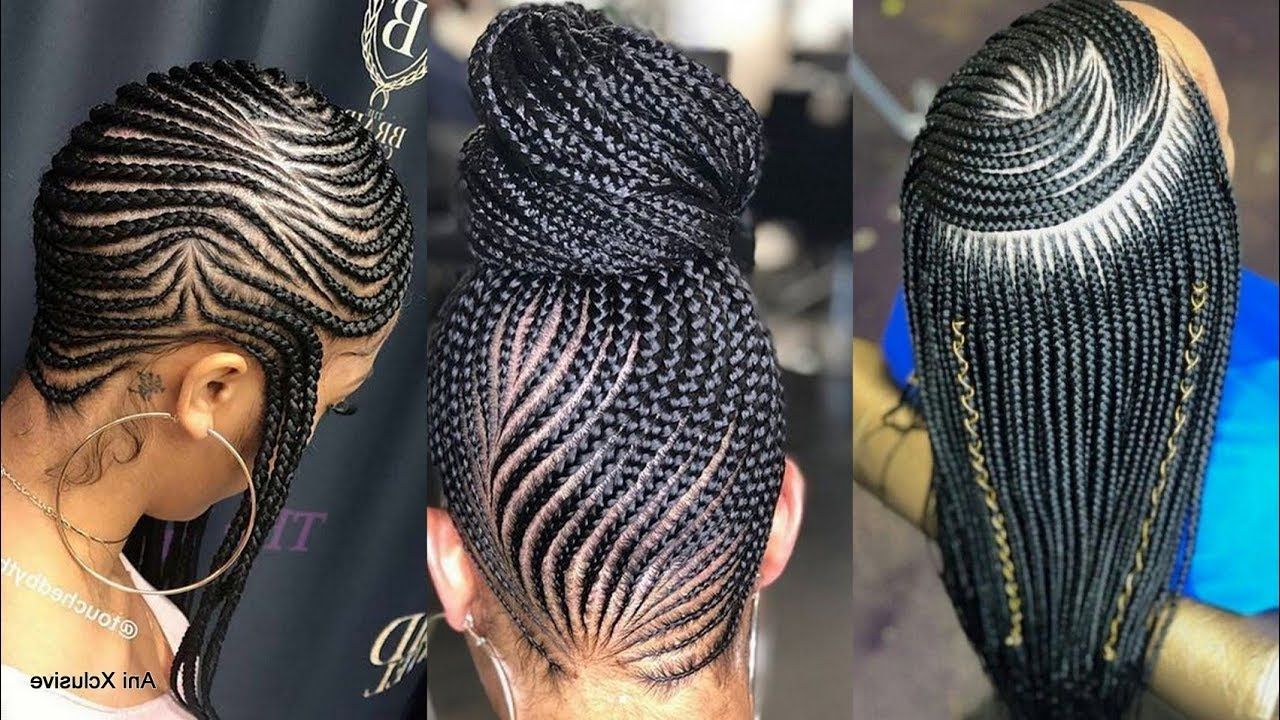 2019 Cornrow Braids Hairstyles Intended For 2019 Braided Hairstyles #fashionable Best Cornrows And Latest Braids (View 13 of 20)