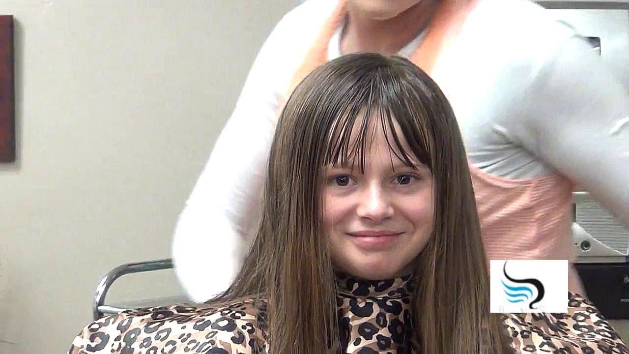 (how To Style Blunt Bangs) Cut Blunt Bangs Into Long Hairstyles Inside Most Recently Released Long Hair And Blunt Bangs Hairstyles (View 13 of 20)