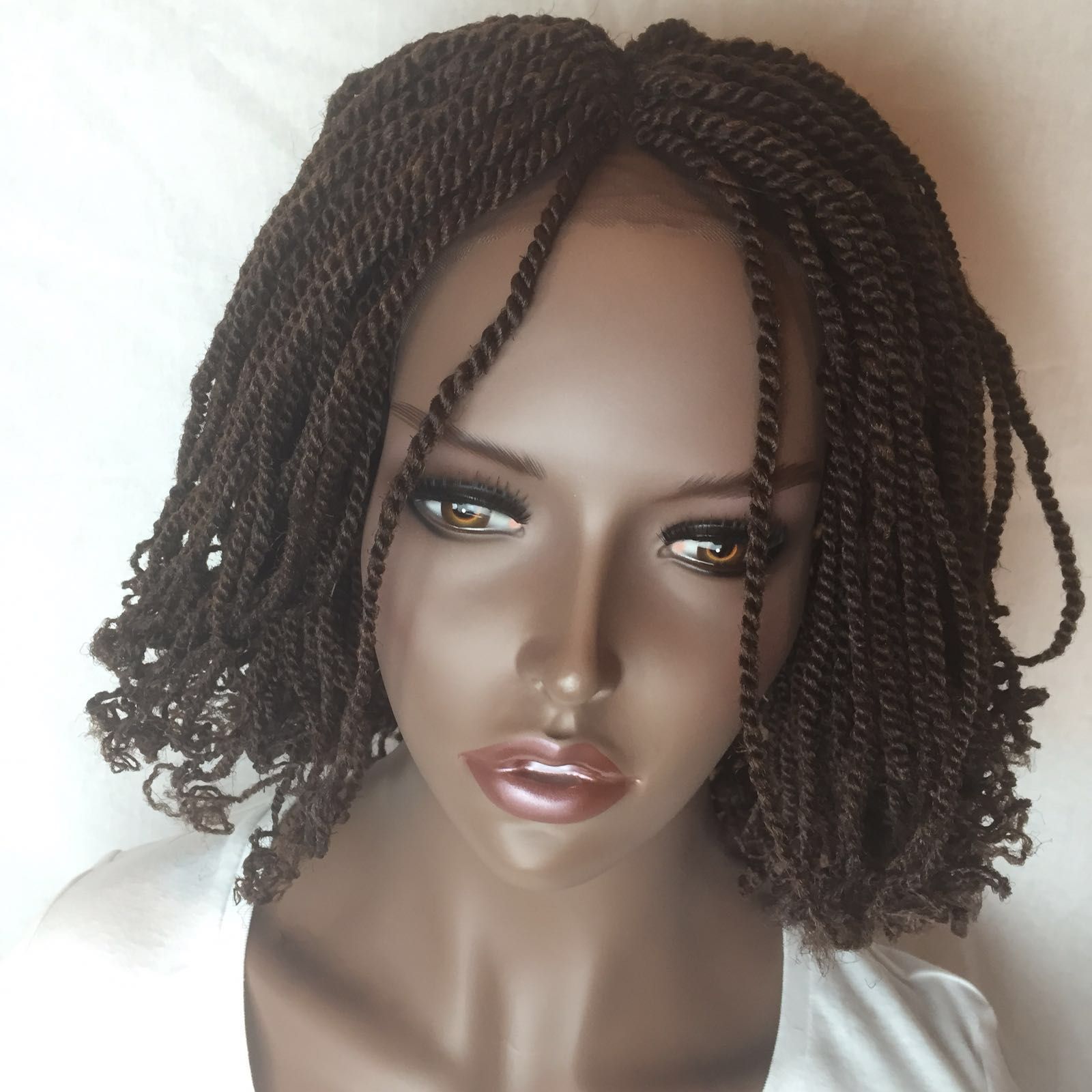 Kinky Twist Hand Braided Lace Front Wig – Blonde Inside Well Liked Twisted Lace Braid Hairstyles (Gallery 19 of 20)