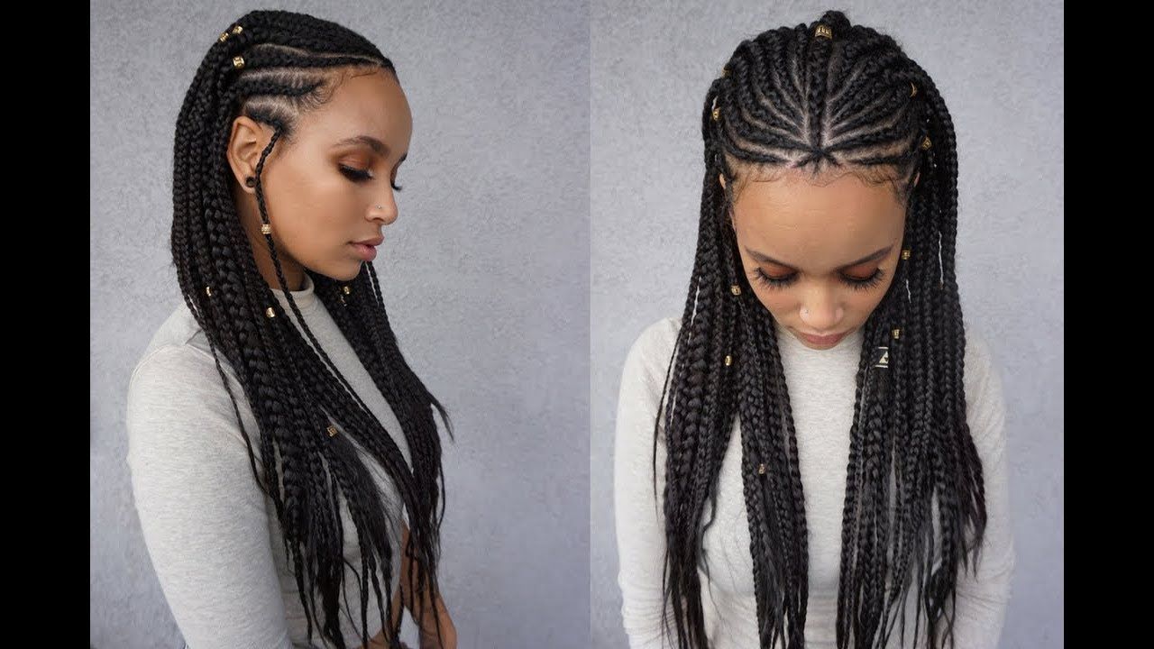 Protective Hair Style Within Best And Newest Braids And Gold Ponytail Hairstyles (View 2 of 20)
