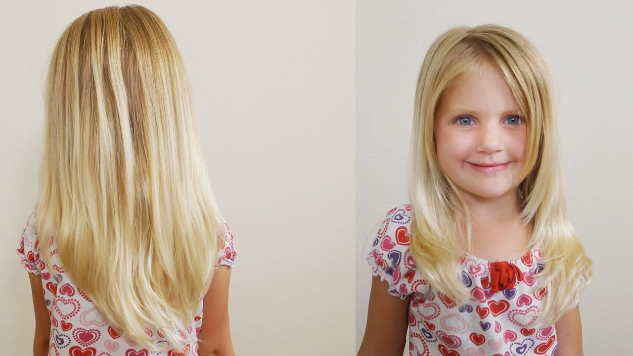 Well Known Straight Graded Haircuts With Layering Intended For How To Cut Girls Hair // Long Layered Haircut For Little Girls (View 20 of 20)