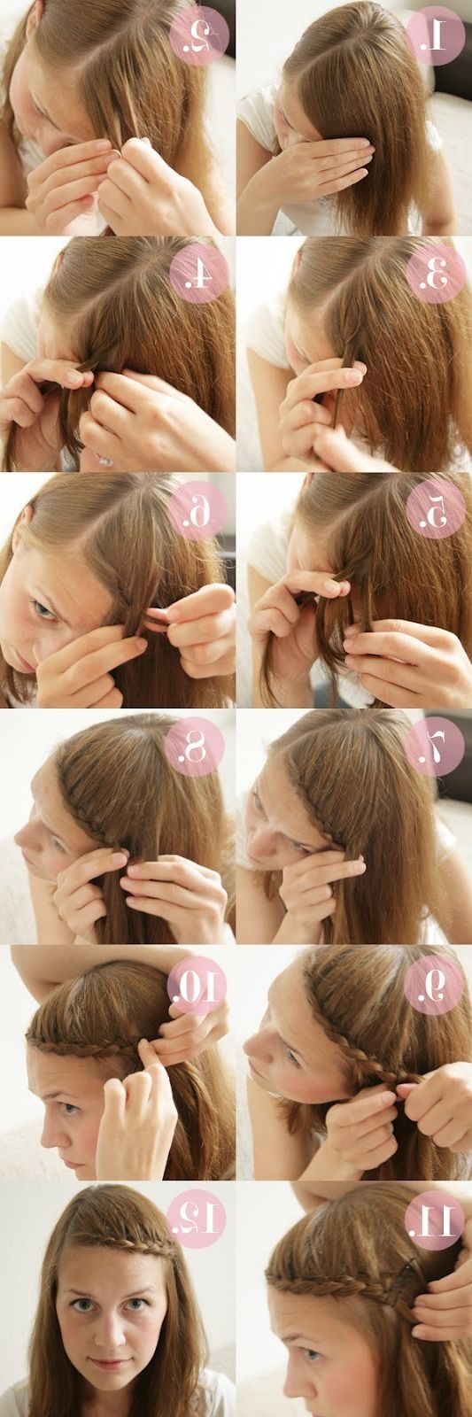 15 Braided Bangs Tutorials: Cute, Easy Hairstyles – Pretty With Regard To Newest Braid Hairstyles With Braiding Bangs (View 12 of 20)