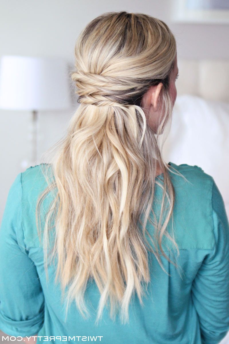 15 Casual & Simple Hairstyles That Are Half Up, Half Down Intended For 2020 Simple Half Bun Hairstyles (View 19 of 20)