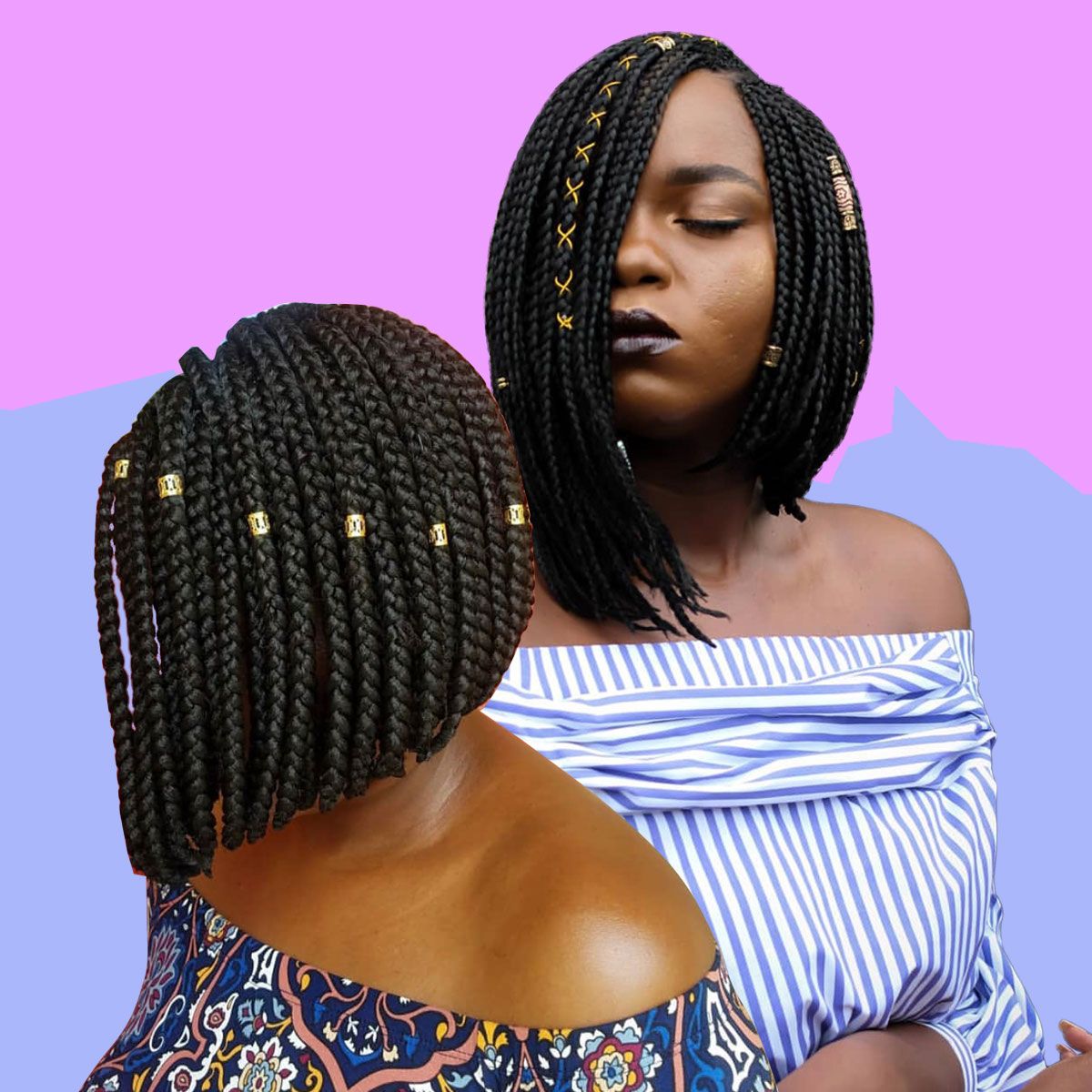 17 Beautiful Braided Bobs From Instagram You Need To Give A Try Within Most Recently Released Tiny Braid Hairstyles In Crop (View 18 of 20)