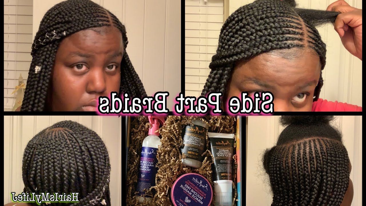 2 Layer Side Part Tribal Braids Pertaining To Well Liked Side Parted Braid Hairstyles (View 15 of 20)