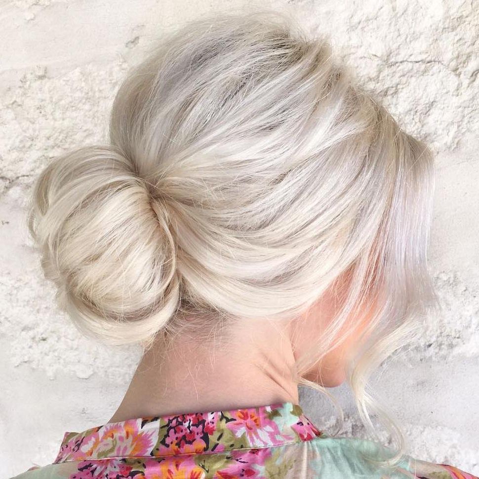 20 Volume Boosting Sock Buns You'll Love To Try In Most Up To Date Braided Ballerina Bun Hairstyles (View 14 of 20)