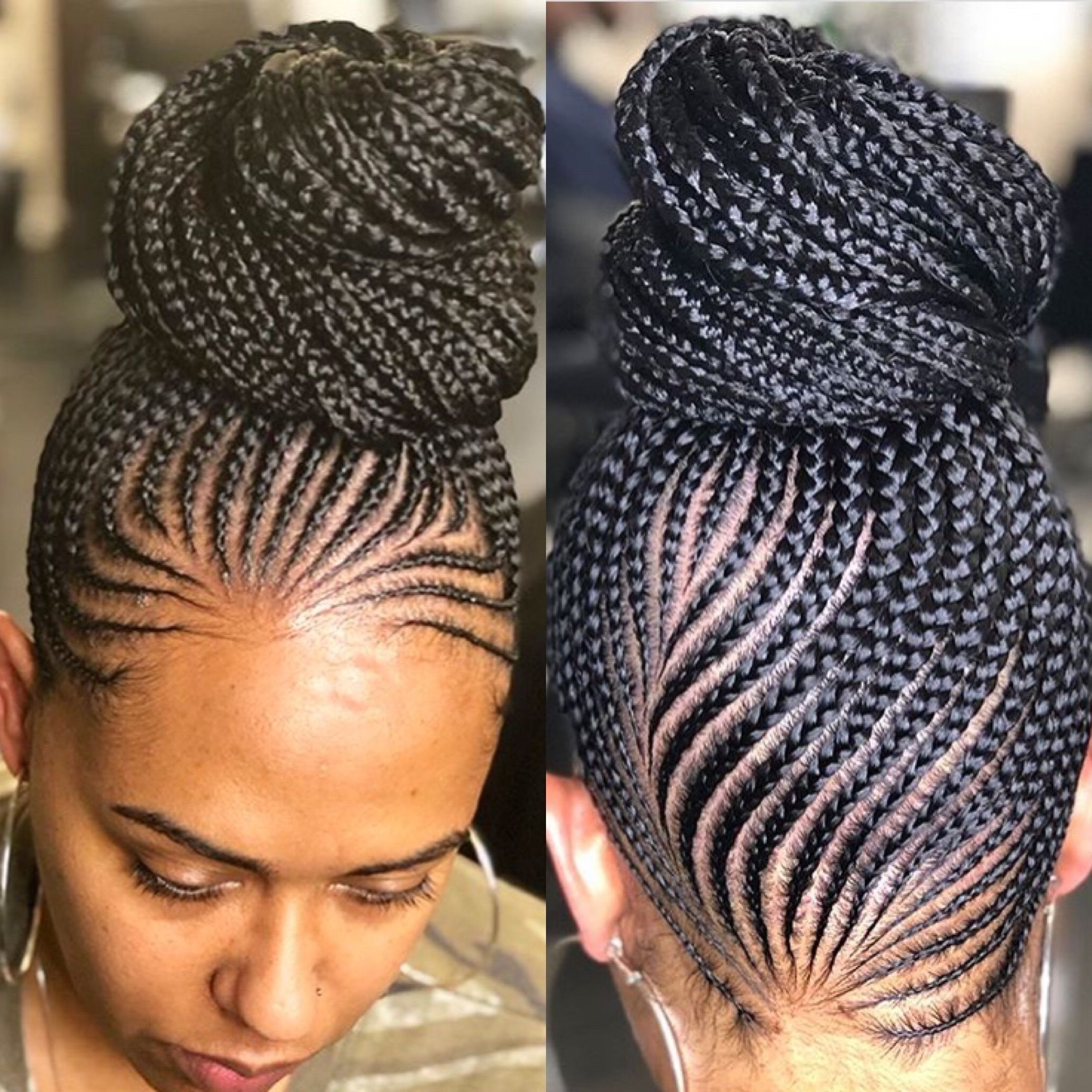 2019 Cornrow Braids Hairstyles With Ponytail With Pinterest/ Naischea (View 10 of 20)