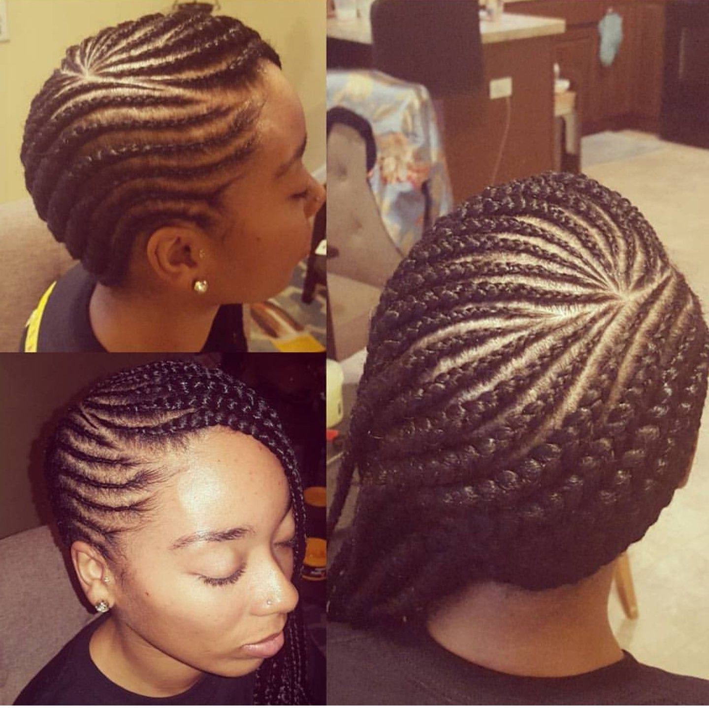 2019 Straight Backs Braided Hairstyles Throughout Hairstyles : All Back Cornrow Hairstyles Most Inspiring (View 9 of 20)