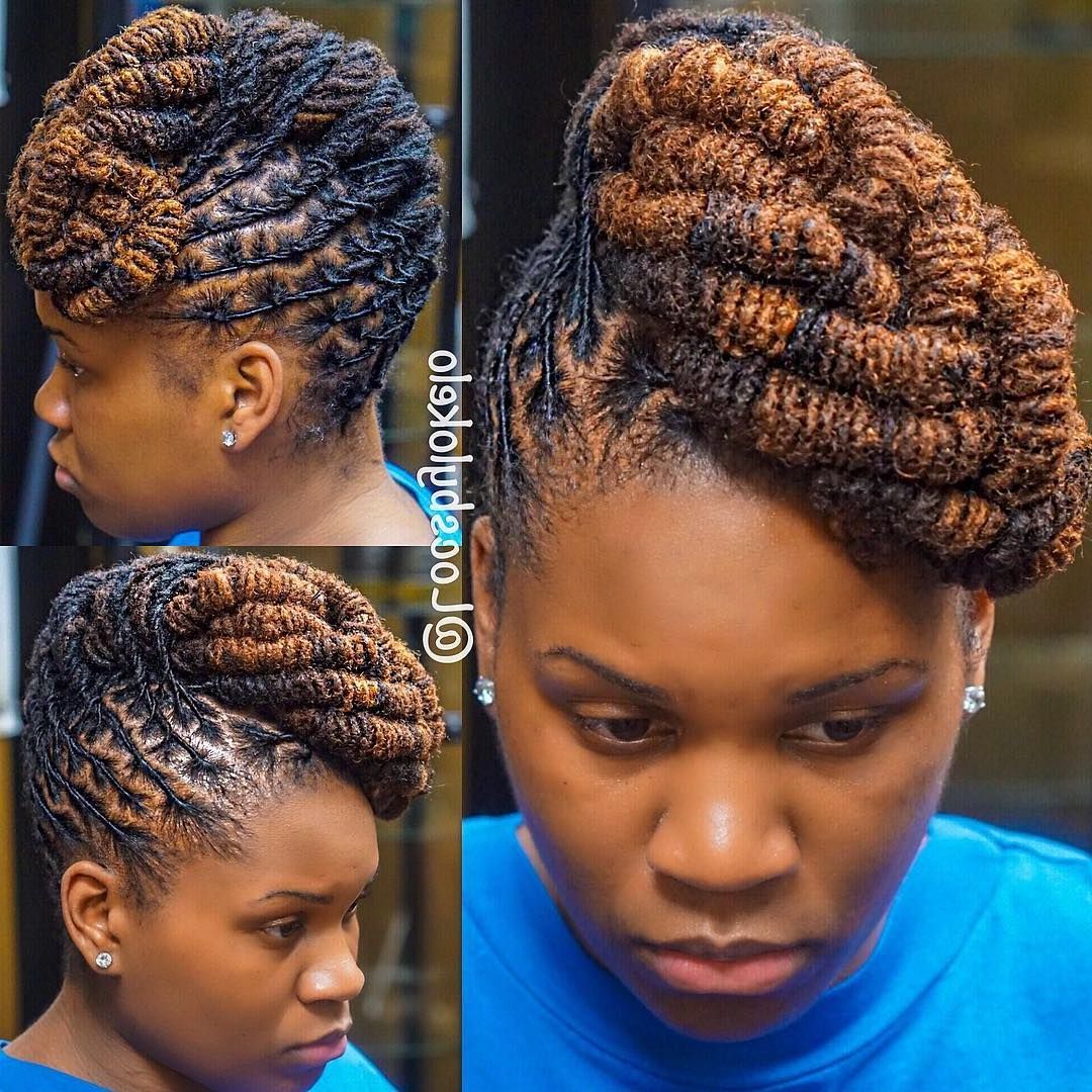 2019 Tightly Coiled Gray Dreads Bun Hairstyles In Pin On Loc (View 13 of 20)