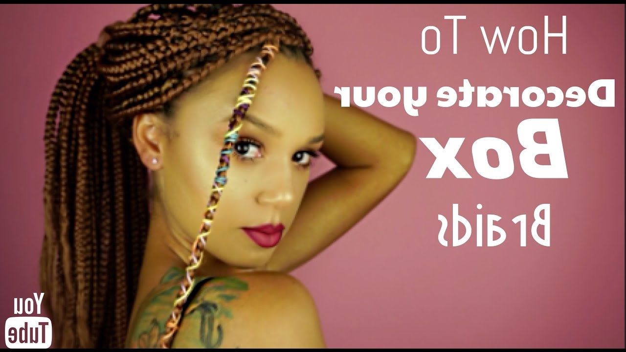 2020 Kanekalon Braids With Golden Beads With Regard To How To Decorate Your Box Braids (View 16 of 20)