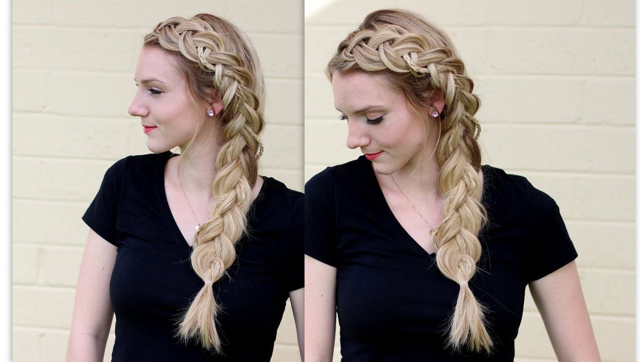 2020 Micro Braids In Side Fishtail Braid Inside How To: Side Dutch Braid With Micro Braids (View 15 of 20)