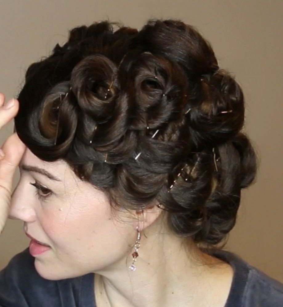 2020 Pinned Curls Hairstyles Pertaining To Best Pin Curl Tutorial – Heatless (View 7 of 20)