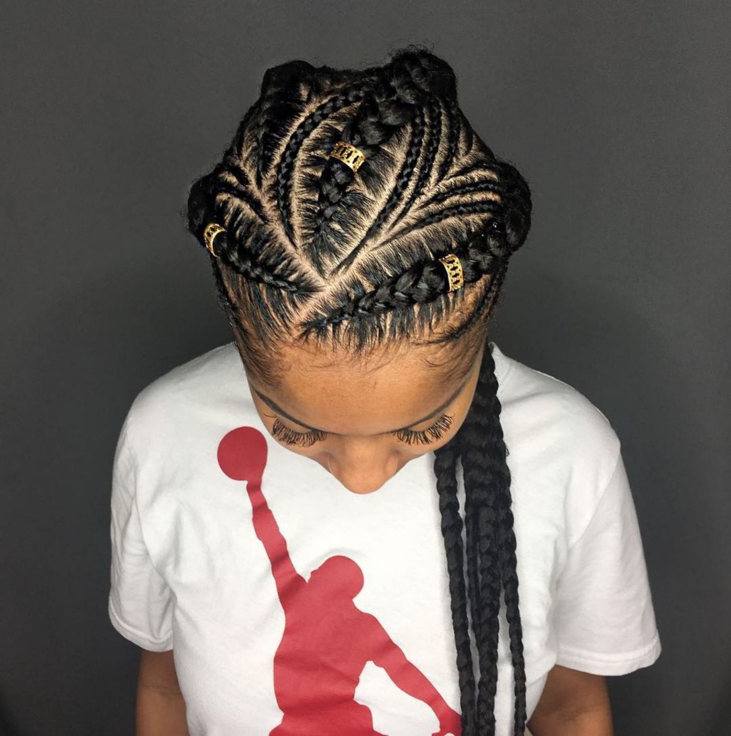 2020 Ponytail Braid Hairstyles With Thin And Thick Cornrows Inside 60 Easy And Showy Protective Hairstyles For Natural Hair (View 5 of 20)