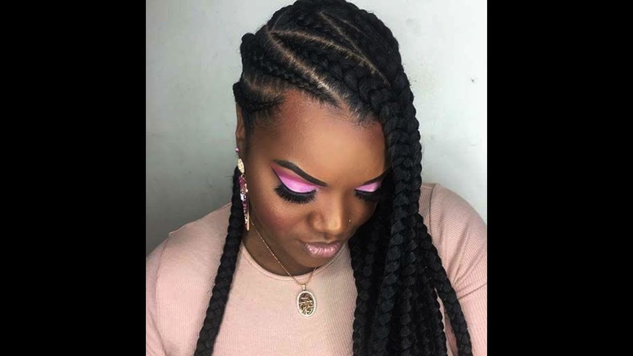 2020 Thick Cornrows Braided Hairstyles Within 15 Most Beautiful Thick Cornrows Hairstyles To Try Out In (View 6 of 20)