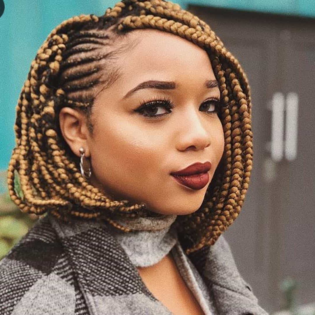 25 Big Box Braids That Will Make You Stand Out Of The Crowd Intended For 2019 Half Up Box Bob Braid Hairstyles (View 7 of 20)