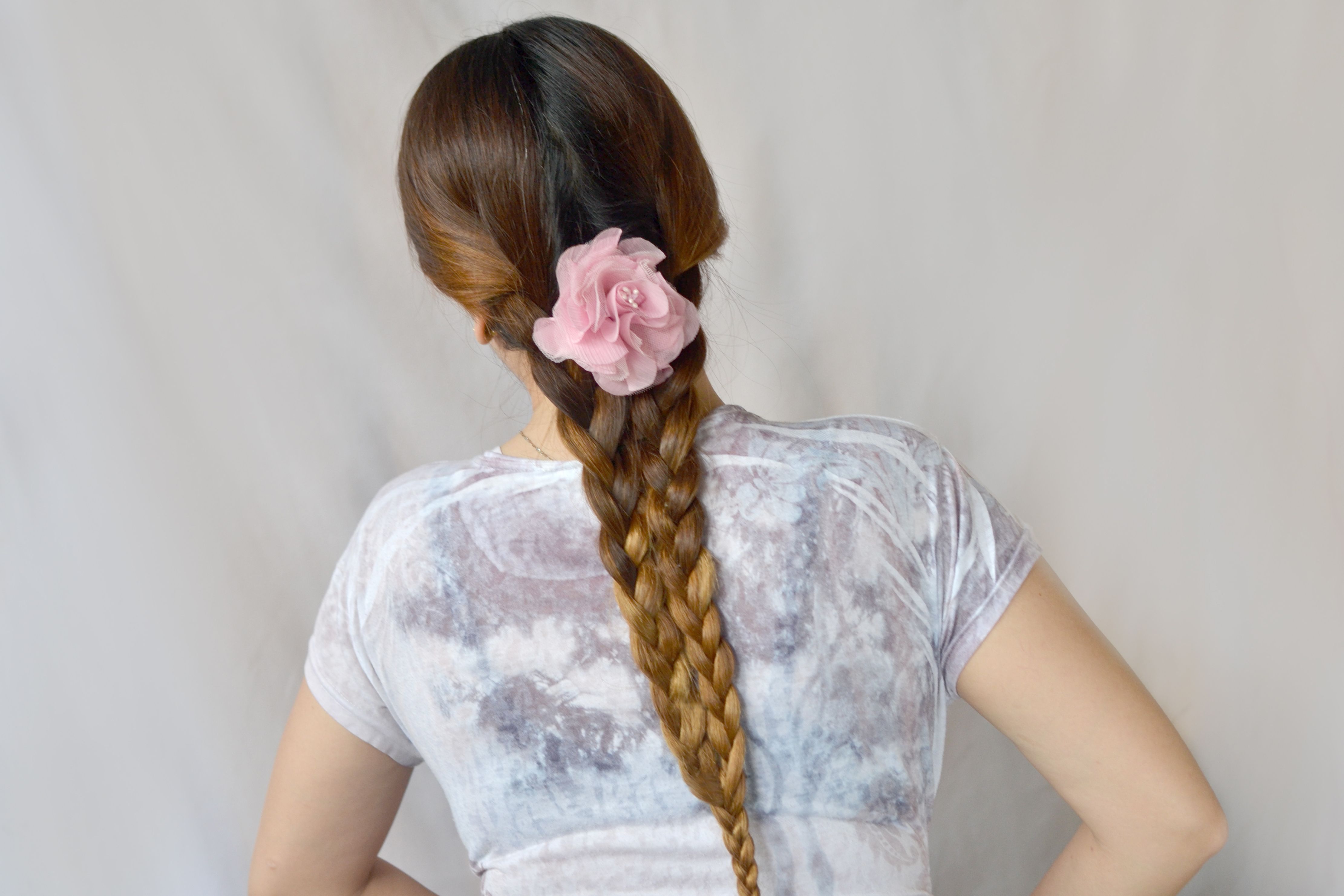 3 Ways To Make A Mermaid Tail Side Braid – Wikihow Throughout Most Recent Mermaid Fishtail Hairstyles With Hair Flowers (View 4 of 20)