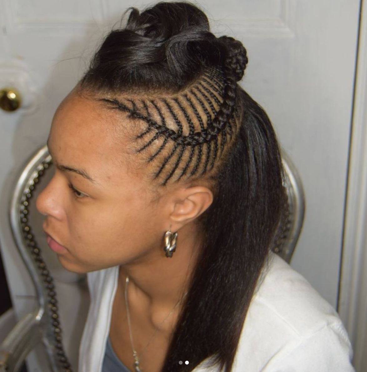 30 Beautiful Fishbone Braid Hairstyles For Black Women For Preferred Cornrow Fishtail Side Braided Hairstyles (View 8 of 20)