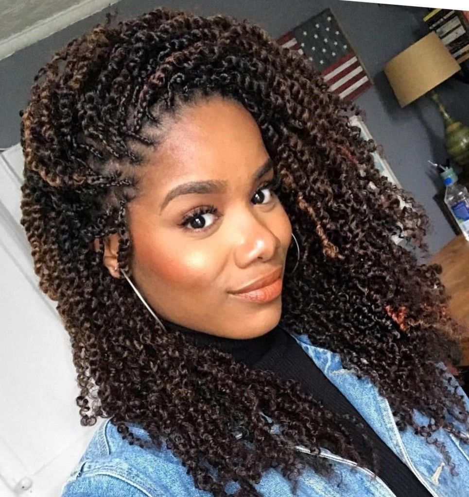 44 Marley Braids Styles (trending In September 2019) Throughout Trendy Twists Micro Braid Hairstyles With Curls (View 13 of 20)