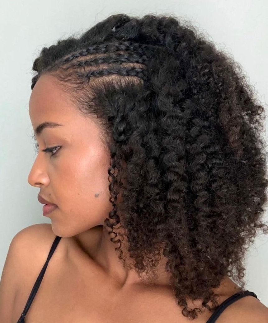 45 Classy Natural Hairstyles For Black Girls To Turn Heads For 2019 Black Shoulder Length Braids With Accents (Gallery 19 of 20)