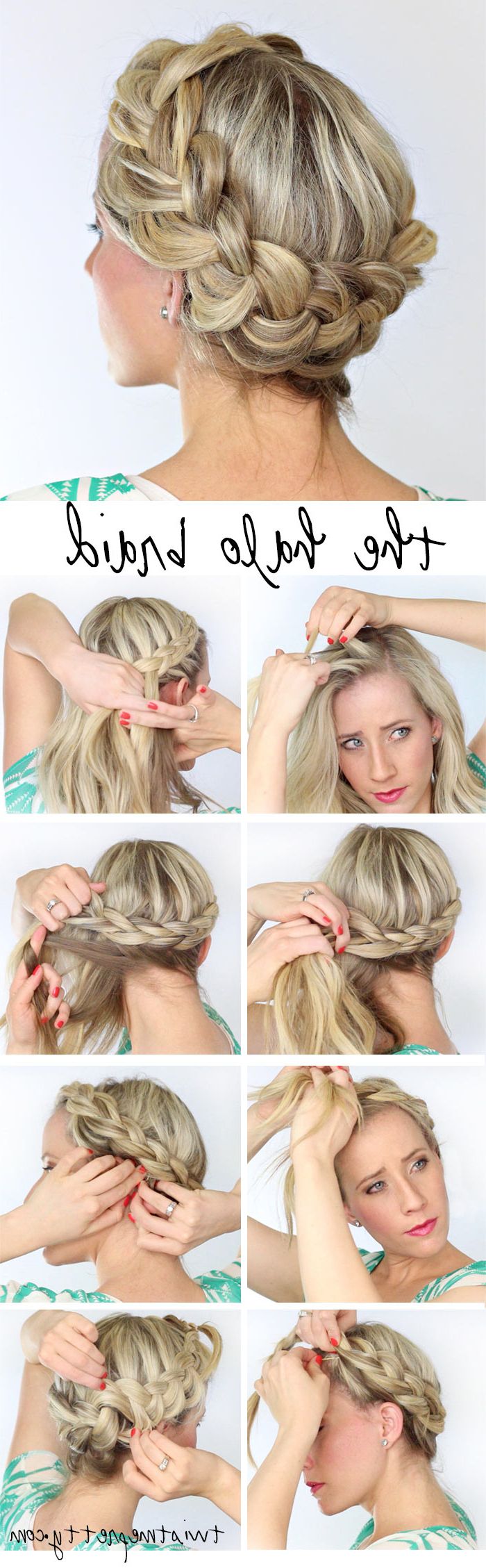 A Fat Halo Braid – Twist Me Pretty Intended For Fashionable Halo Braided Hairstyles (View 10 of 20)