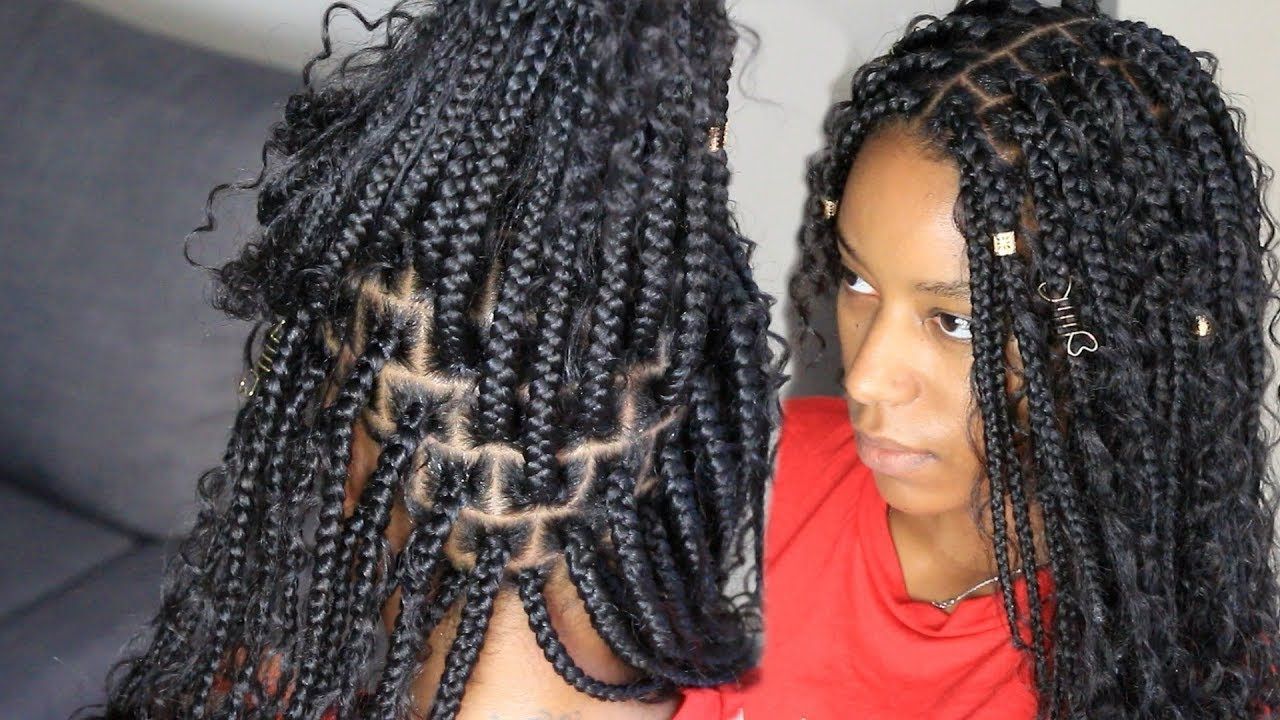 Best And Newest Goddess Braided Hairstyles With Beads Pertaining To How To – Goddess Box Braids (View 5 of 20)